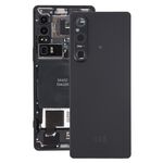 Per Sony Xperia 1 V Cover posteriore batteria originale con copriobiettivo fotocamera (nero)