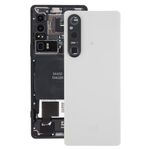 Per Sony Xperia 1 V Cover posteriore batteria originale con copriobiettivo fotocamera (Argento)