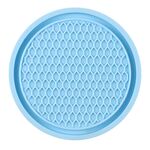 Tappetino antiscivolo interno per auto sottobicchiere senza diamanti da 3 pezzi 7 cm (blu)