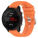 Per Samsung Galaxy Watch 46mm 22mm Cinturino in silicone morbido a tinta unita (arancione)