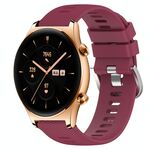 For Honor Watch GS 3 22mm Cinturino in silicone morbido a tinta unita (rosso vino)