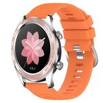 Cinturino per orologio For Honor Watch Dream 22mm in silicone morbido a tinta unita (arancione)