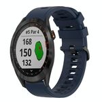 Per Garmin Approach S40 20mm Cinturino in silicone morbido a tinta unita (blu notte)