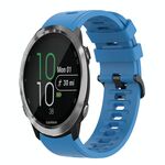 Per Garmin Forerunner 645 Music 20mm Cinturino in silicone morbido a tinta unita (blu)