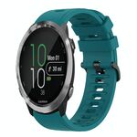 Per Garmin Forerunner 645 Music 20mm Cinturino in silicone morbido a tinta unita (verde)