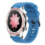 Cinturino per orologio in silicone morbido a tinta unita For Honor Watch Dream 22MM (blu)