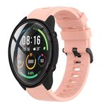 Per Xiaomi MI Watch Color 22mm Cinturino in silicone morbido a tinta unita (rosa)