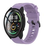 Per Xiaomi MI Watch Color 22mm Cinturino in silicone morbido a tinta unita (viola)