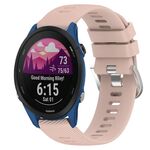 Per Garmin Forerunner 255S 18mm cinturino in silicone a tinta unita (rosa)