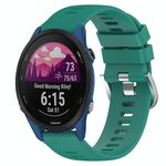 Per Garmin Forerunner 255S 18mm cinturino in silicone a tinta unita (verde)