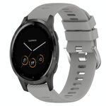 Per cinturino in silicone a tinta unita Garmin Vivoactive 4S 18mm (grigio)