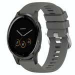 Per cinturino in silicone a tinta unita Garmin Vivoactive 4S 18 mm (grigio scuro)