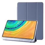 Custodia per tablet in pelle tripla acrilica trasparente per Huawei MatePad Pro 13.2 2023 (viola lavanda)
