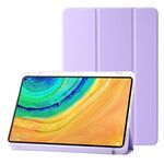 Custodia per tablet in pelle tripla acrilica trasparente per Huawei MatePad Pro 13.2 2023 (viola)
