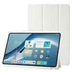 Per Huawei MatePad Pro 13.2 2023 Custodia tablet in pelle tripla acrilica trasparente (bianca)
