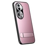 Per OPPO Reno11 Pro Global R-JUST RJ-61 Galvanotecnica TPU satinato + custodia per PC con supporto (rosa)