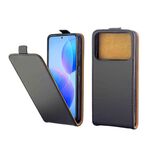 Per Xiaomi Redmi K70 / K70 Pro Custodia per telefono in pelle con chiusura verticale con slot per schede (Nero)