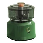 JRQ-01 Tritacarne elettrico domestico wireless per aglio da cucina, dimensioni: doppio clic elettrolitico (verde)