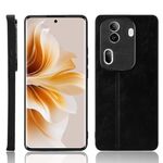 Per OPPO Reno 11 Pro Global Cow Pattern Cucito Cover posteriore Custodia per telefono (Nero)