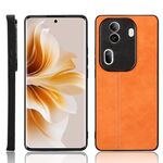 Per OPPO Reno 11 Pro Global Cow Pattern Cucito Cover posteriore Custodia per telefono (Giallo)