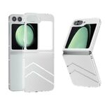 Per Samsung Galaxy Z Flip6 5G Custodia per telefono trasparente smerigliata con motivo a onde