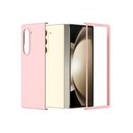 Per Samsung Galaxy Z Fold 6 5G Custodia per telefono con copertura totale smerigliata per PC (rosa)