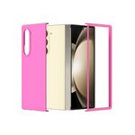 Per Samsung Galaxy Z Fold 6 5G Custodia per telefono con copertura totale smerigliata per PC (Rosa rossa)