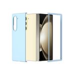 Per Samsung Galaxy Z Fold 6 5G Custodia per telefono con copertura totale smerigliata per PC (azzurro)