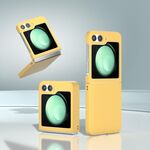 Per Samsung Galaxy Z Flip6 5G Custodia per telefono con copertura totale smerigliata per PC (gialla)
