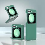 Per Samsung Galaxy Z Flip6 5G Custodia per telefono con copertura totale smerigliata per PC (verde)