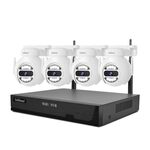 SriHome NVS001E-IPC047 Set videoregistratore di rete WiFi Ultra HD a 4 canali (spina AU)