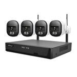 SriHome NVS001E-IPC056 Set videoregistratore di rete WiFi Ultra HD a 4 canali (spina UE)