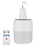 Lampadina solare a LED ricaricabile Lampada a risparmio energetico per bancarella del mercato notturno impermeabile, modello: telecomando 24LED