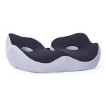 Cuscino per sedia traspirante in memory foam per ufficio sedentario Cuscino per sedile anca (nero)
