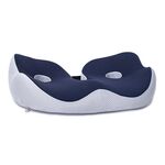 Cuscino per sedia traspirante in memory foam per ufficio sedentario (blu scuro)