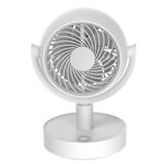 Ventilatore elettrico silenzioso compatto per ufficio domestico con circolazione d'aria da tavolo, stile: modello a batteria