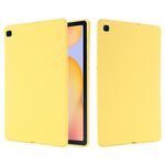 Custodia per tablet antiurto in silicone liquido di colore puro per Samsung Galaxy Tab S6 Lite 2024 (giallo)