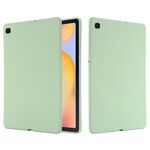 Custodia per tablet antiurto in silicone liquido di colore puro per Samsung Galaxy Tab S6 Lite 2024 (verde)