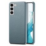 Per Samsung Galaxy S22+ 5G Custodia per telefono con retro in pelle Litchi Oil Edge (blu)