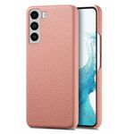 Per Samsung Galaxy S22 5G Custodia per telefono con retro in pelle Litchi Oil Edge (rosa)