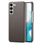 Per Samsung Galaxy S22 5G Custodia per cellulare con retro in pelle Litchi Oil Edge (grigio)