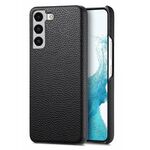 Per Samsung Galaxy S22 5G Custodia per cellulare con retro in pelle Litchi Oil Edge (nera)