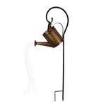 Luce di proiezione cava in ferro Lampada solare esterna impermeabile per bollitore da giardino Luce decorativa per prato paesaggio Spina da terra, Stile: grande + staffa
