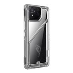 Per Asus ROG Phone 8 Pro PC + Custodia per telefono antiurto in TPU con supporto magnetico (traslucido)