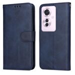 Per OPPO Reno11 F Global / F25 Pro Global Custodia per cellulare in pelle con texture classica in vitello (blu)