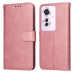 Per OPPO Reno11 F Global / F25 Pro Global Custodia per cellulare in pelle con texture classica in vitello (oro rosa)