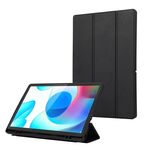 Per Samsung Galaxy Tab A9+ Custodia tablet in pelle TPU 3 pieghe in puro colore con slot per penna (nero)