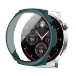 Per Aigo Smart Watch V8 PC + custodia protettiva per orologio integrata con pellicola temperata (verde scuro)