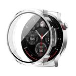 Per Aigo Smart Watch V8 PC + custodia protettiva per orologio integrata con pellicola temperata (trasparente)
