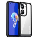 Custodia per telefono in TPU ibrido acrilico serie colorata per Asus Zenfone 10 (nera)